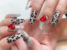 アトリエ ラビータ(atelier la vita)/アニマル柄ラメワンカラー