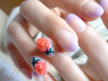 アミュリー ネイル アトリエ(Amury nail atelier)/ぷくぷくイチゴネイル♪