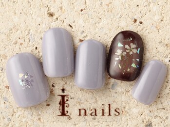 アイネイルズ 町田店(I nails)/シンプル押し花ネイル7480円