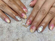 ネイル スタジオ イナンナ(Nail Studio INANNA)/桃Nail♪
