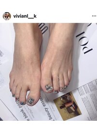 フットネイル持ち込みデザイン