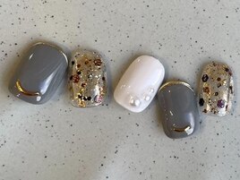 くすみカラー×ホロ