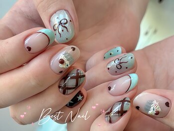 ベストネイル 池袋東口店(Best Nail)/長さだしマグネットドット
