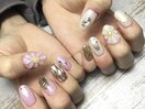 ぷくぷくフラワーネイル