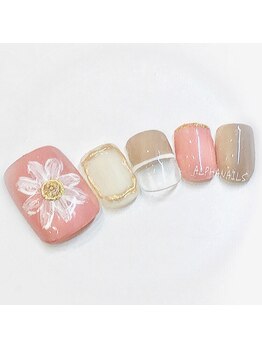 アルファ ネイルズ(ALPHA NAILS)/【特集】　Spring Foot Nail