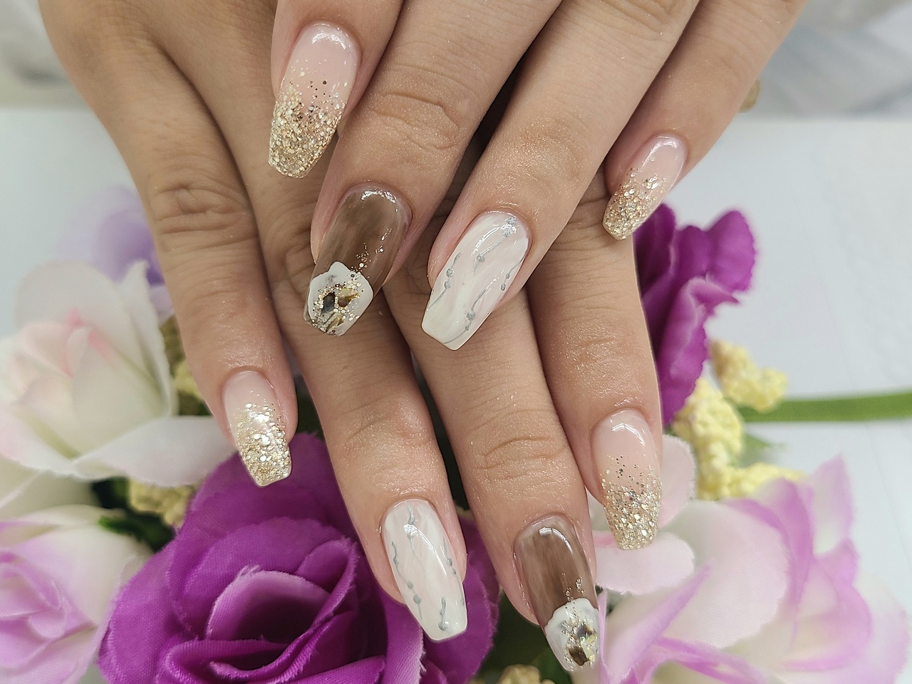 ネイルサロン ドレス(Nail Salon Dress)/【山川】秋ニュアンス