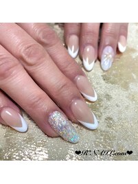 スカルプ+フレンチネイル