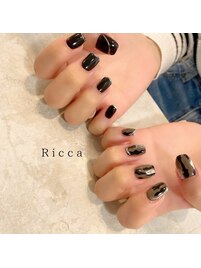 ミラーネイル×アート