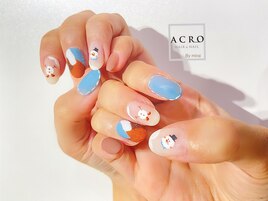 雪だるまネイル