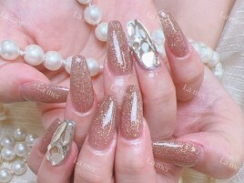 チップ長さだし2本埋め尽くし