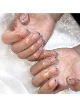 エムネイル ブランチ(Mネイル branch)/-maeda-ガラスフレンチネイル