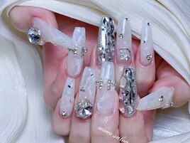 ニュアンス埋め尽くしネイル