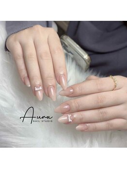 ヌーディー上品ネイル