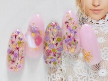 ネイルサロンラグジュアリー 梅田店(LUXURY)/押し花ネイル