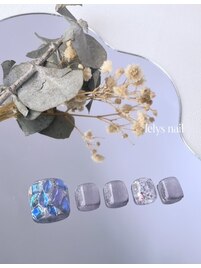 フットネイルニュアンスデザイン