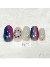 ネイルサロン クイル(QUILL)/11月縦グラデーション（１）