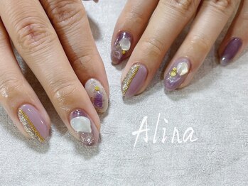 エリナネイルサロン池袋(Alina Nail Salon)/パープルネイル