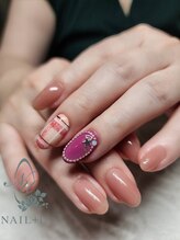 ネイルプラスユウ(NAIL+U)/チェック柄nail