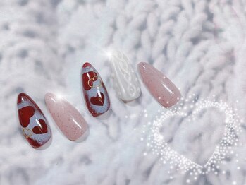 ハッピービューティー(Happy Beauty)/バレンタインハートネイル