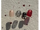 バレンタインネイル/ハートホロ