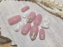 マニッシュ(Manish)/桜とビジューのオーダーチップ