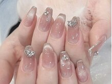 エムプラスネイル 新宿(M+Nail)/長さだし/チークマグネット