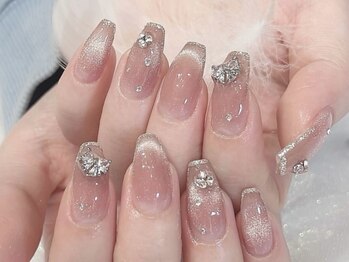 エムプラスネイル 新宿(M+Nail)/長さだし/チークマグネット