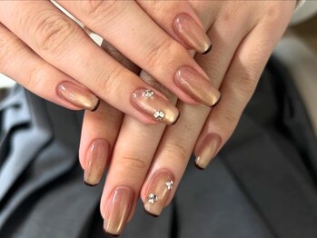 ネリネ 天神(nerine)/グラデーション/黒フレンチ