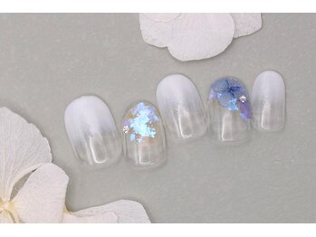 プリッシュ 上野店(prish)/5000円 紫陽花 ホワイト