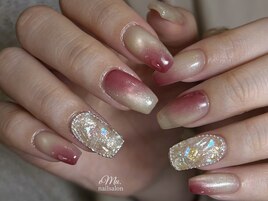 ニュアンス×埋めつくしネイル