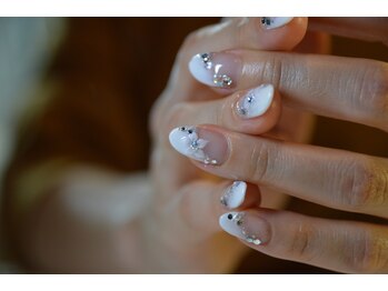 ネイルサロンブラン(nail salon BLANC)/尖り花のの３Dアートネイル