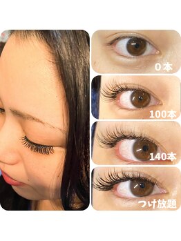 シャムス(SHAMS)/マツエクの本数の違い