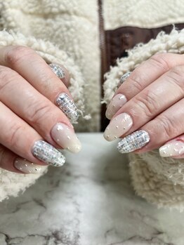 テソロネイル(TESORO nail)/ツイードネイル