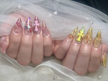 押し花スカルプ