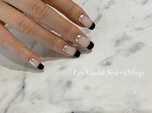 レイ ネイルアンドセレクトショップ(Lei Nail&Selectshop)/《ブラック×メタリック》