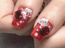 王冠&ビジューネイル