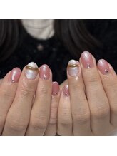 リミズネイルビューティー 名駅店(RimisNailxbeauty)/ゴールドリングデザイン