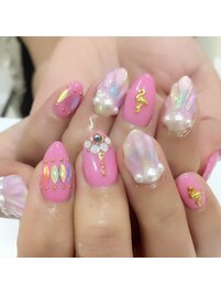 人魚の鱗ネイル☆