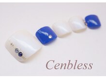 ビューティスタジオ センブレス(Cenbless)/清涼フット☆ブルー×ホワイト