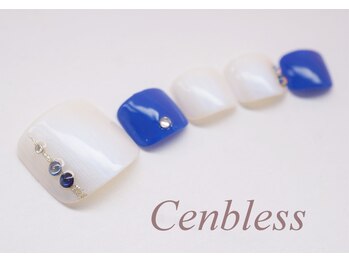 ビューティスタジオ センブレス(Cenbless)/清涼フット☆ブルー×ホワイト