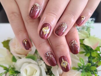 ネイルサロン ドレス(Nail Salon Dress)/【山川】ボルドーネイル