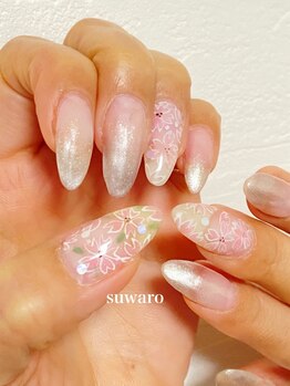 スワロ(suwaro)/桜ネイル