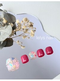 フットネイルニュアンスデザイン