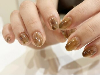 アイネイルズ 渋谷店(I nails)/【Saki.o】もやもやブラウン