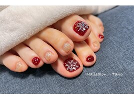 冬のフットネイル