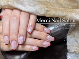 ハートフレンチネイル