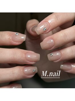 エムネイル(M.nail)/ワンカラーxストーン