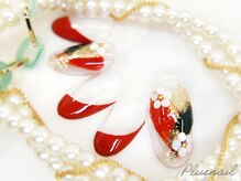 プラスネイル 銀座中央通り店(PLUS NAIL)/【168】定額6,589円和柄