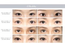 テトテ ビューティーラボ アイラッシュ(tetote beauty Labo)/各カールの仕上がり比較