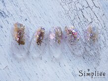 シンプリー ネイルアンドアイラッシュ 祖師谷大蔵店(Simpliee Nail&Eyelash)/ホイルネイル　6900